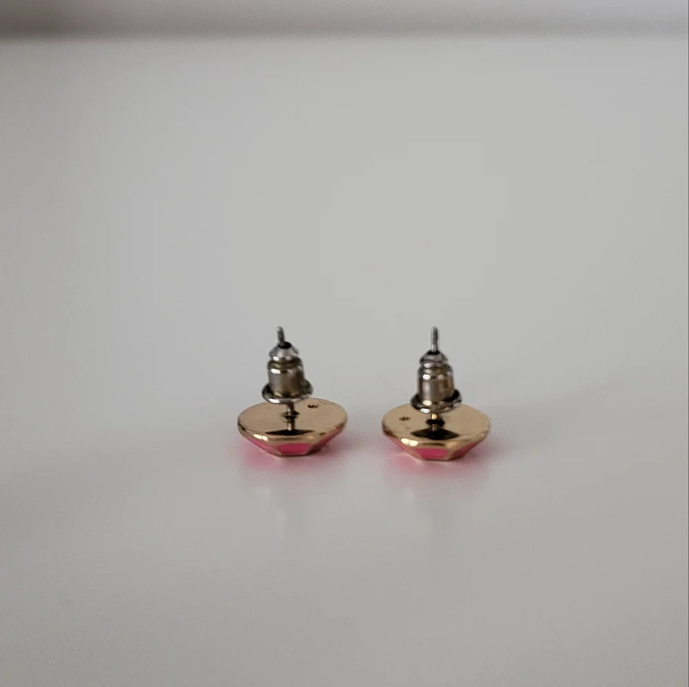 Kate Spade Pink Geometric Earrings - Picture 2 of 3